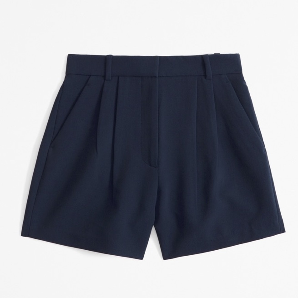 💥LIKE NEW💥 Abercrombie & Fitch ultra high-rise tailored short - SZ SM - Navy